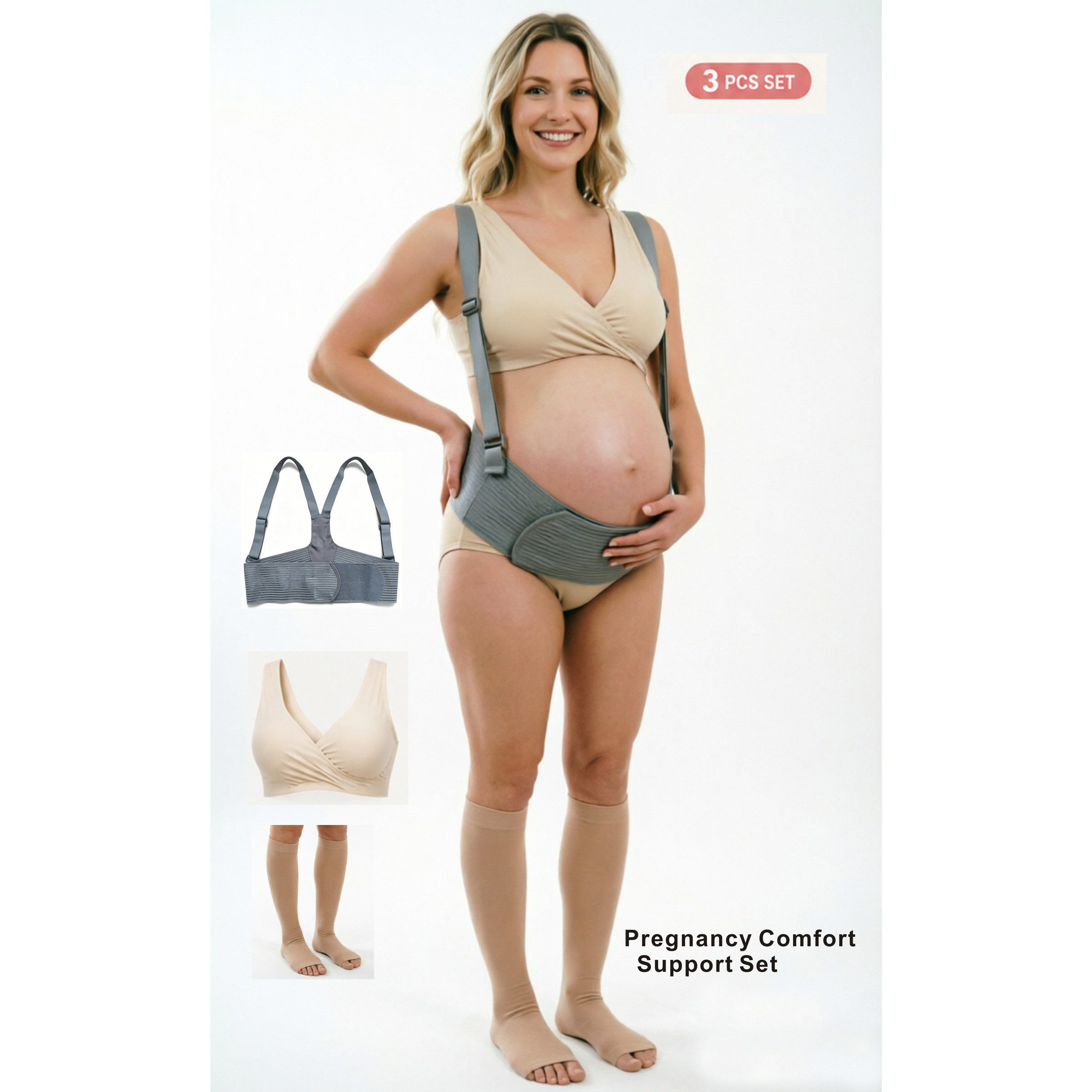 Nursing Bra Sleep - Conjunto Essencial de Maternidade 3 em