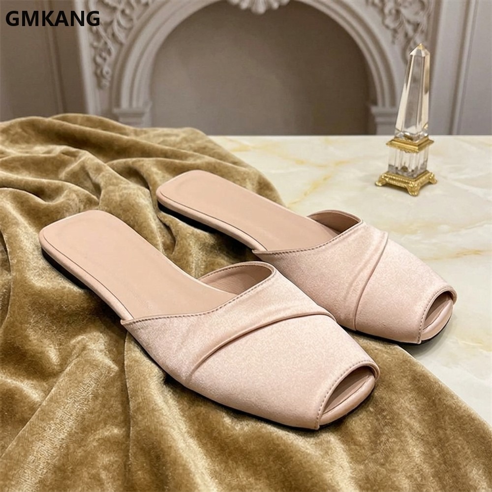 Slip Dress Satin - GMKANG Sandálias Femininas de Cetim com
