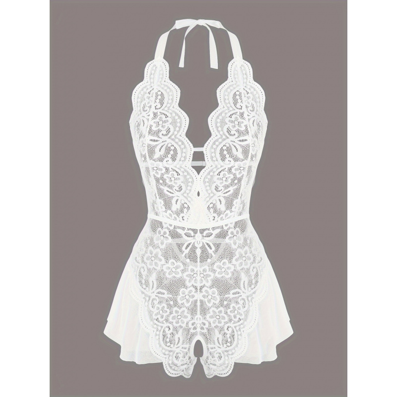 Lace Teddy Lingerie - Teddy de Renda Charmoso com Detalhes