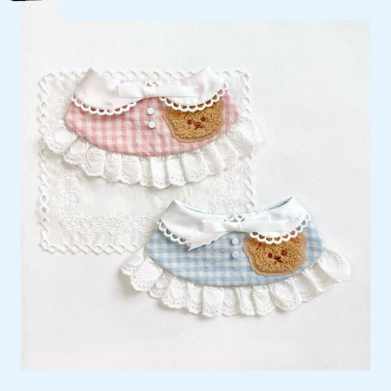 Lace Teddy Lingerie - Coleira Decorativa Artesanal para Cães Pequenos: