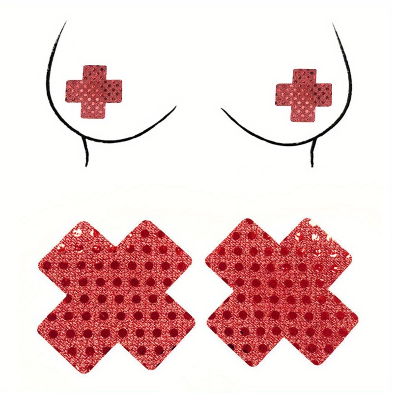 Nipple Cover Pasties - Protetores de Mamilo com Design Cruz