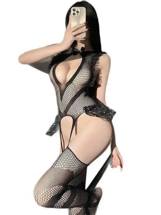 Bodystocking Sexy com Renda e  - Bodystocking Fishnet avaliação e preço
