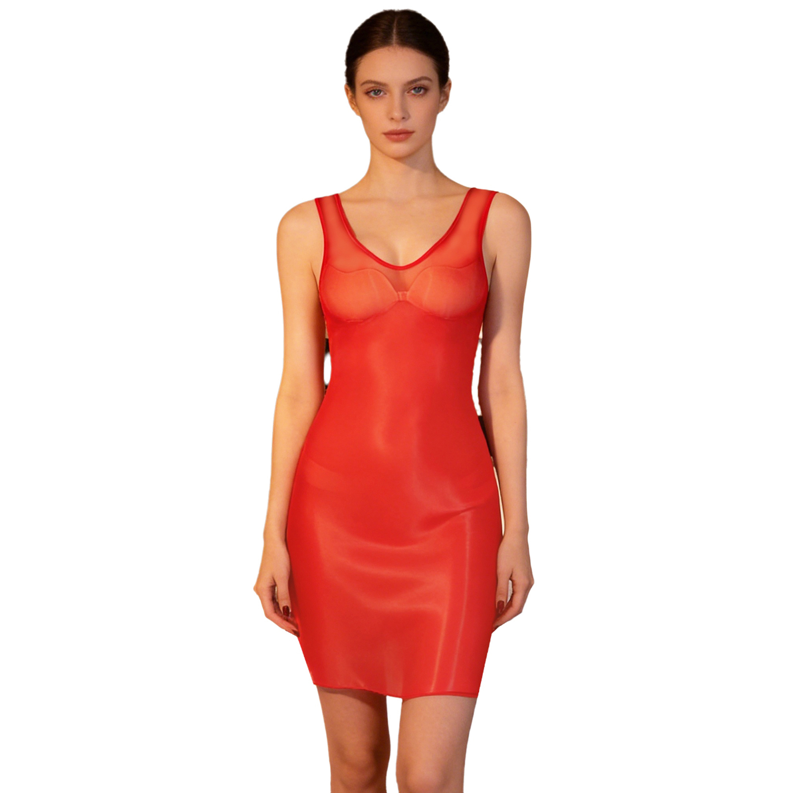 Vestido Bodycon Transparente B - Babydoll Chemise Night avaliação e preço