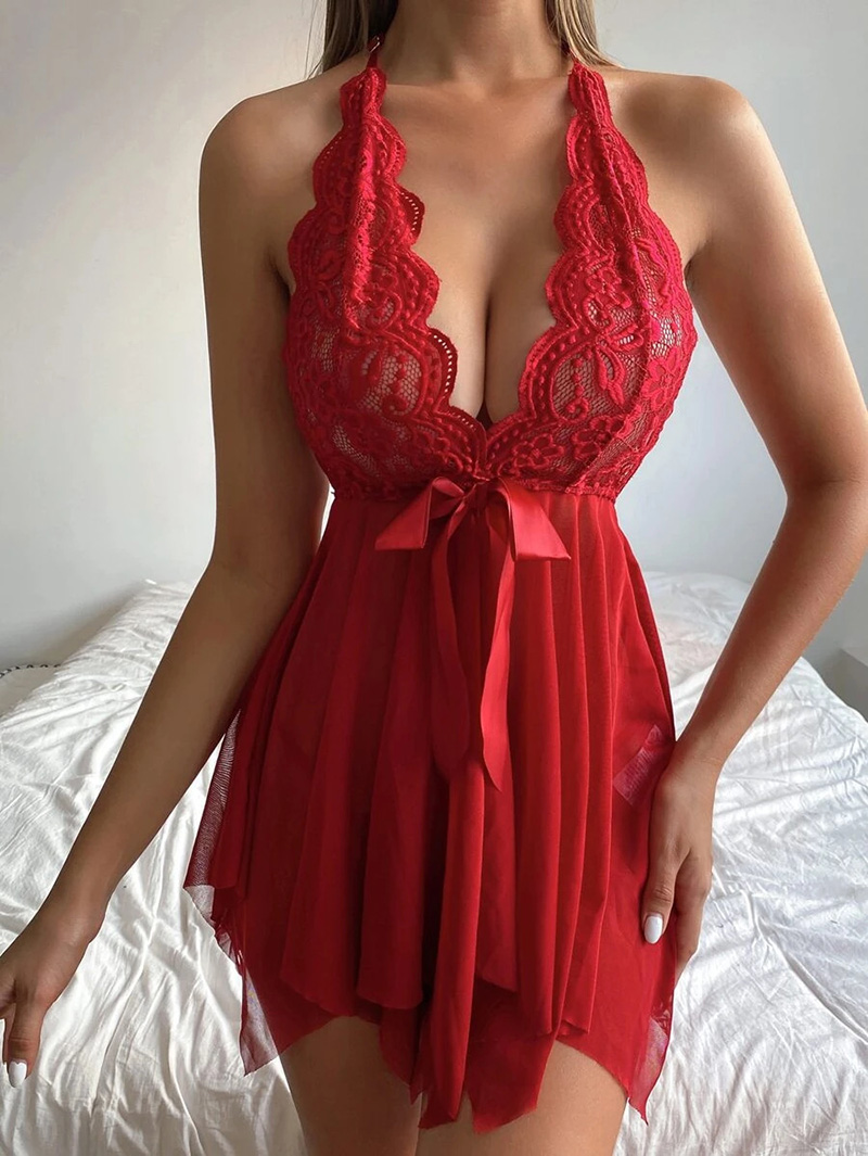 Lingerie sexy para mulher, rou - Lace Teddy Lingerie avaliação e preço