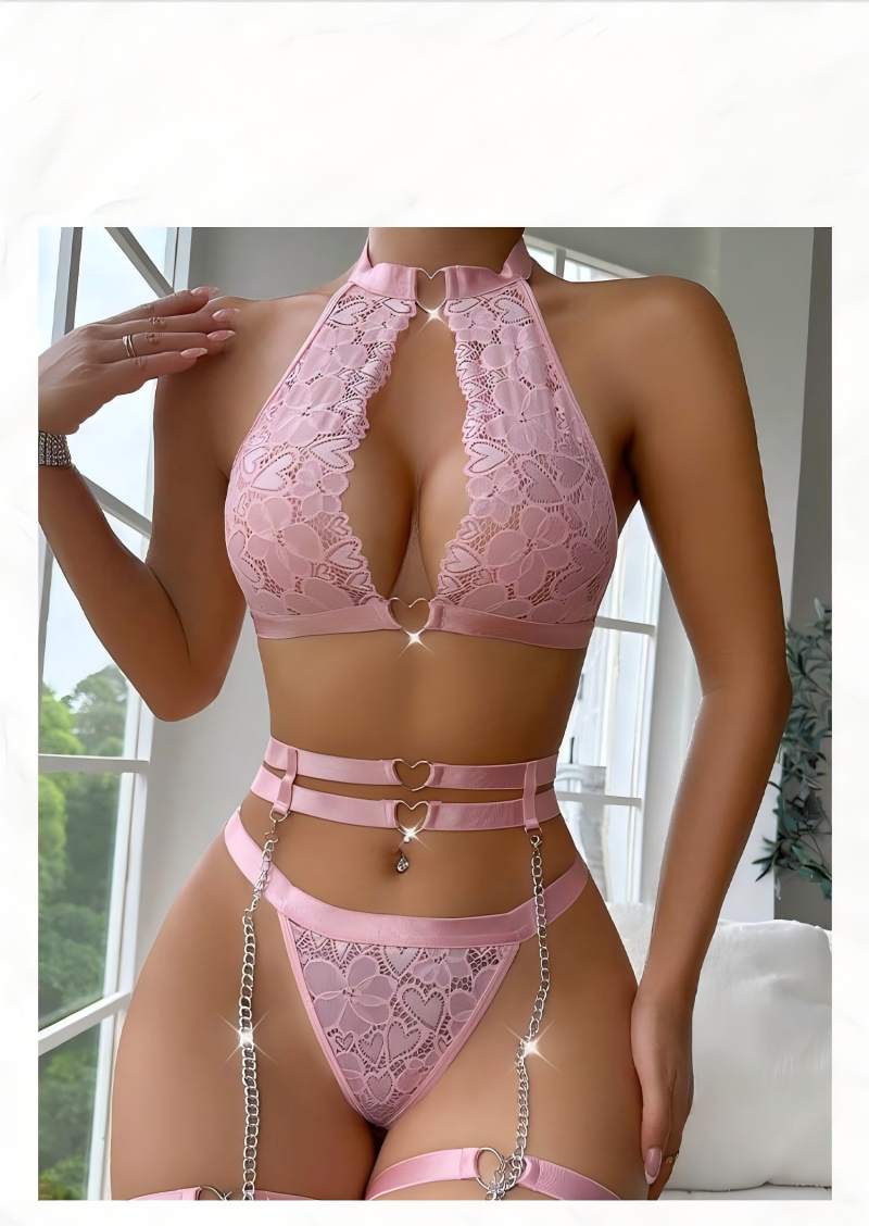 Conjunto de Lingerie Sexy com  - Push Up Bra Padded avaliação e preço