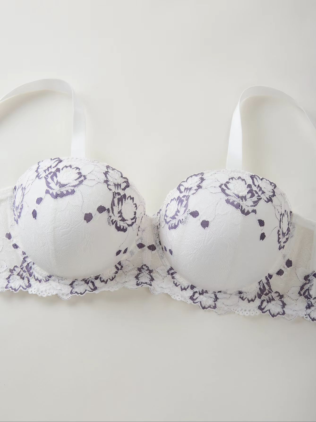 Sutiã Plus Size com Renda e Bo - Push Up Bra Padded avaliação e preço