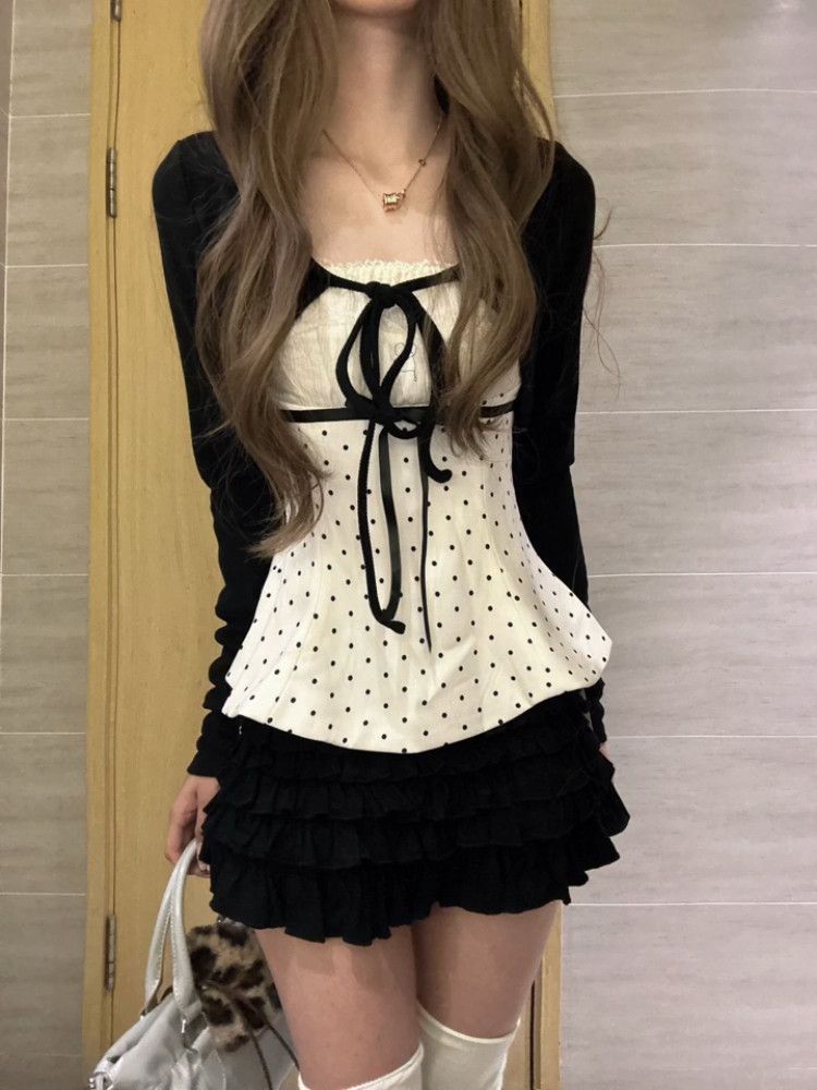 Conjunto de Moda Coreana com P - Cami Top Lace avaliação e preço
