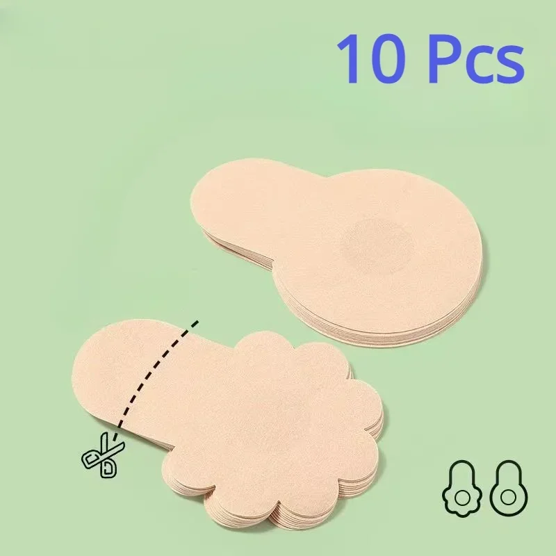 10 pçs feminino invisível mama - Silicone Bra Adhesive avaliação e preço