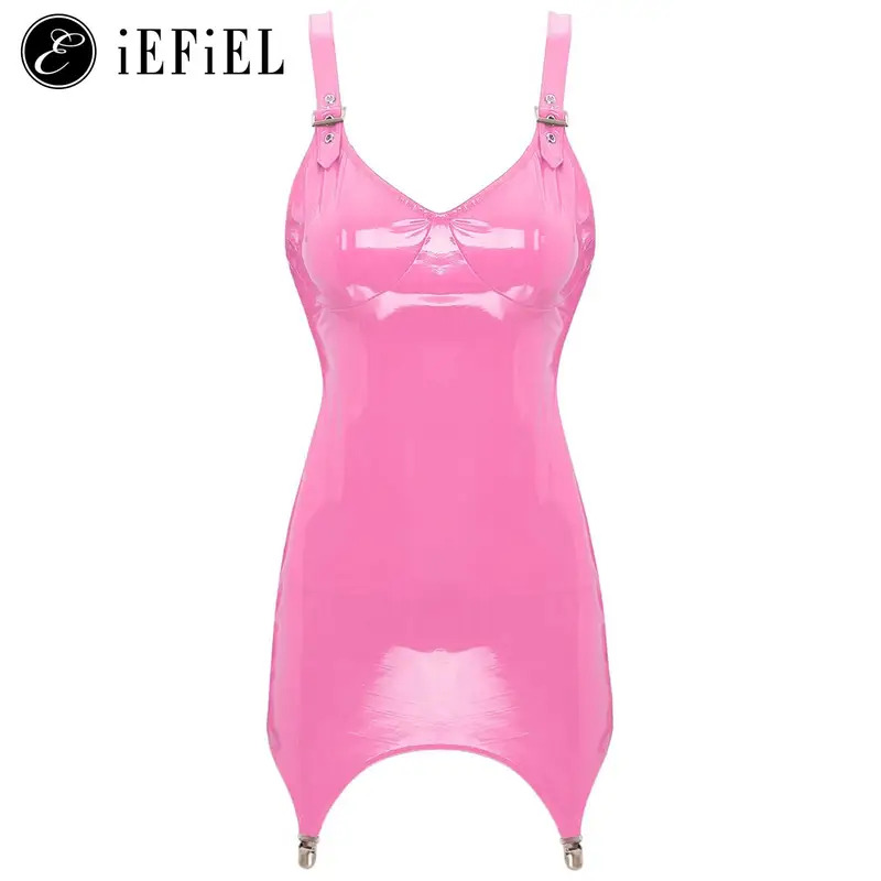 Minivestido feminino metálico  - Babydoll Chemise Night avaliação e preço