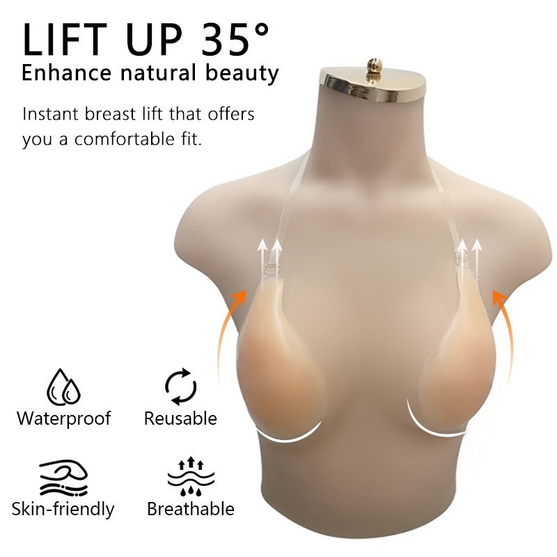 1 Peça Sutiã de Silicone Invis - Silicone Bra Adhesive avaliação e preço