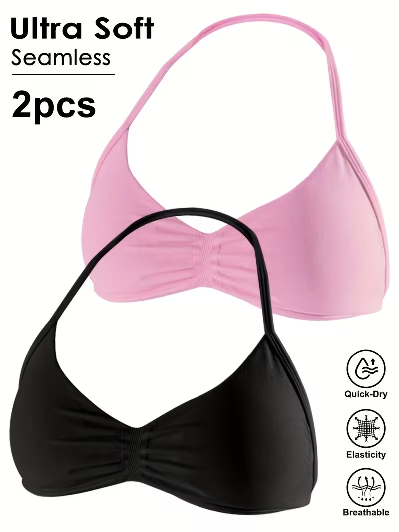 2 peças Top Cropped Feminino S - Push Up Bra Padded avaliação e preço
