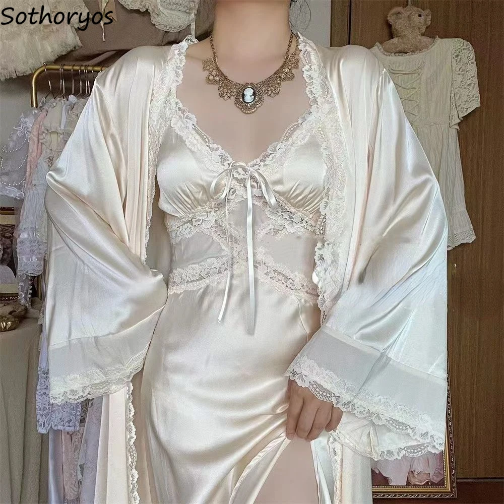 Robe de seda conjuntos de vest - Robe Silk Women avaliação e preço