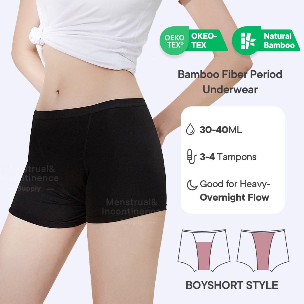 Roupa íntima de fibra de bambu - Boyshort Underwear avaliação e preço