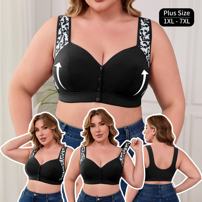 Sutiã Plus Size XL-7XL com Fec - Seamless Underwear Women avaliação e preço
